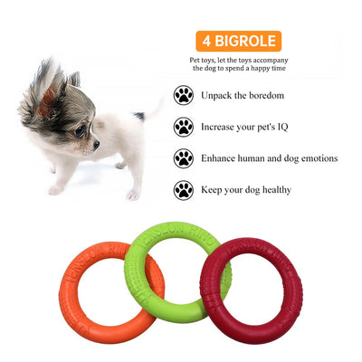 Pet Flying Discs Dog Training Ring Puller