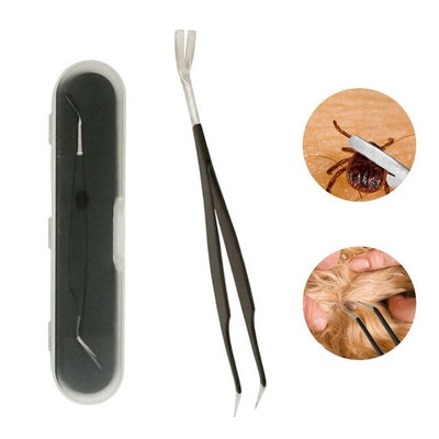 Stainless Steel Tick Tweezers