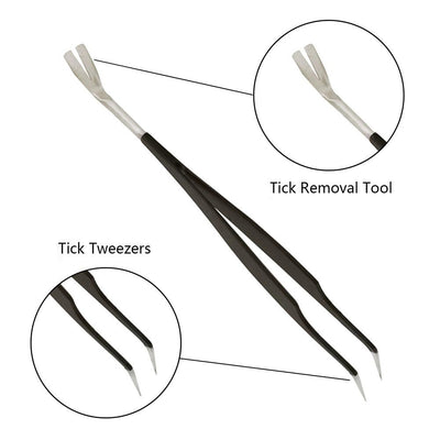 Stainless Steel Tick Tweezers